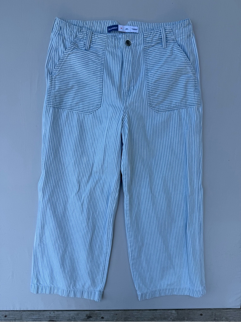 Old Navy Light Blue Striped Women’s Denim Pants